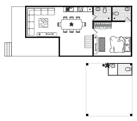 Classic Suite 1st floor plan