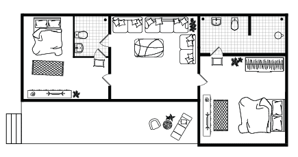 Intimate Suite floor plan